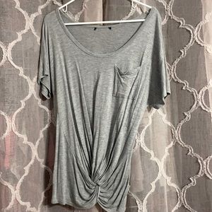 Venus Twist Knot T shirt with pocket